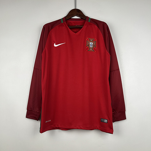 Retro 2016 Portugal Home Long Sleeve 