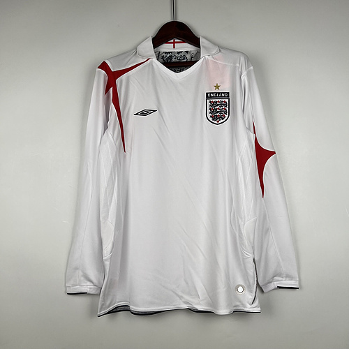 Retro 2006 England Home Long Sleeve