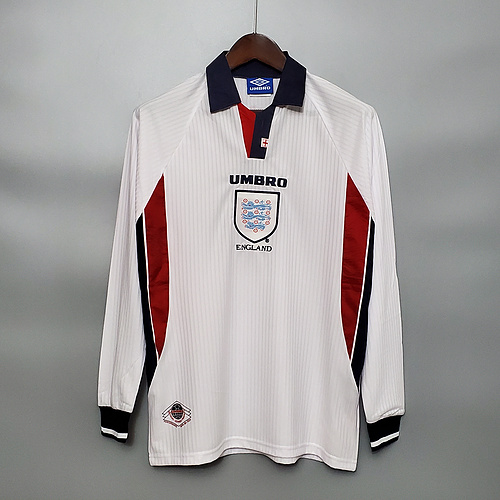 Retro 1998 England Home Long Sleeve 