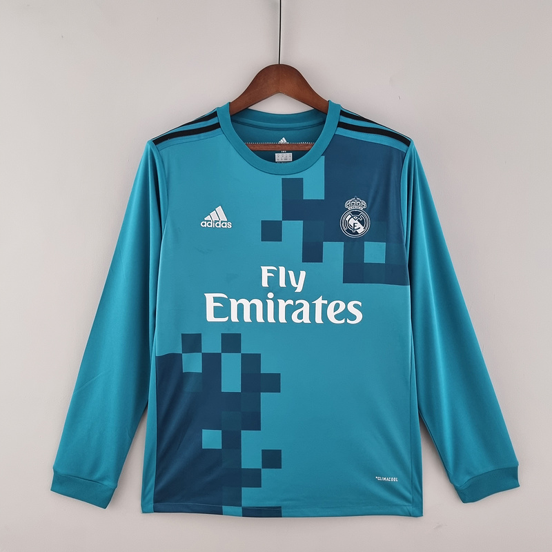 Retro 17/18 Real Madrid Third away long sleeve