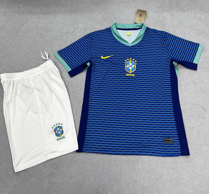 Kids Kits 24/25 Brazil away 