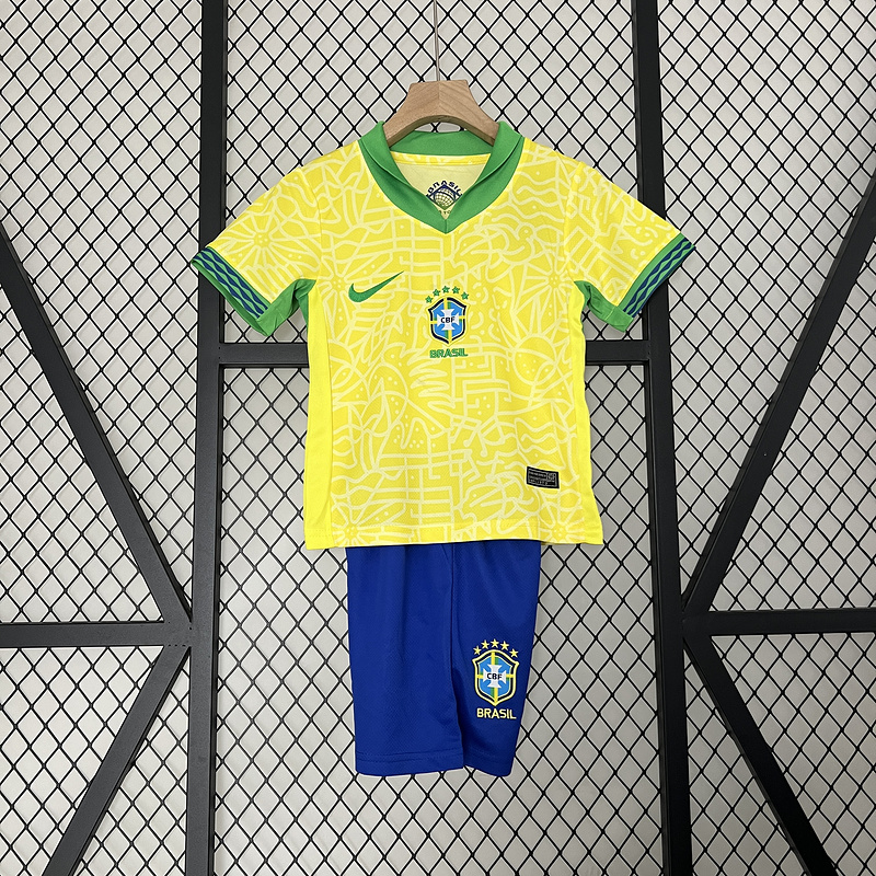 Kids kits 24/25 Brazil home 