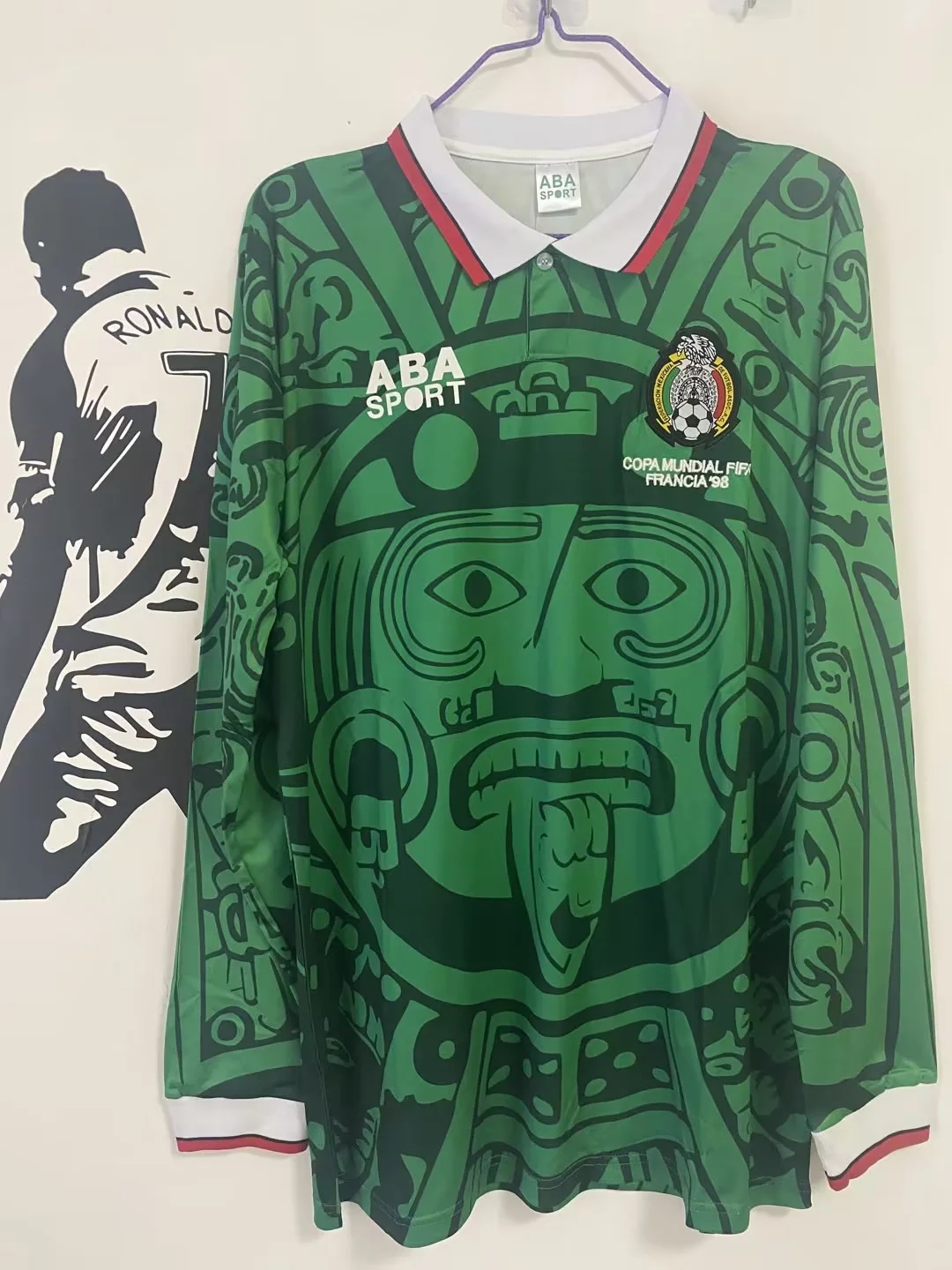 Retro 98/99 Mexico Home Long Sleeve 