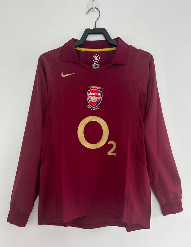  Retro 05/06 Arsenal home long sleeve