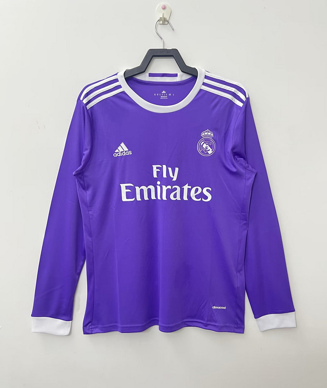 Retro 16/17 Real Madrid Away Long Sleeve