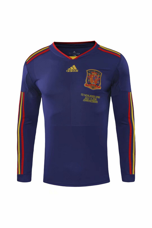 Retro 2010 Spain Away Long sleeve