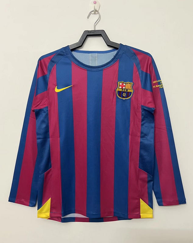 Retro 05/06 Barcelona home Long sleeve Champions League