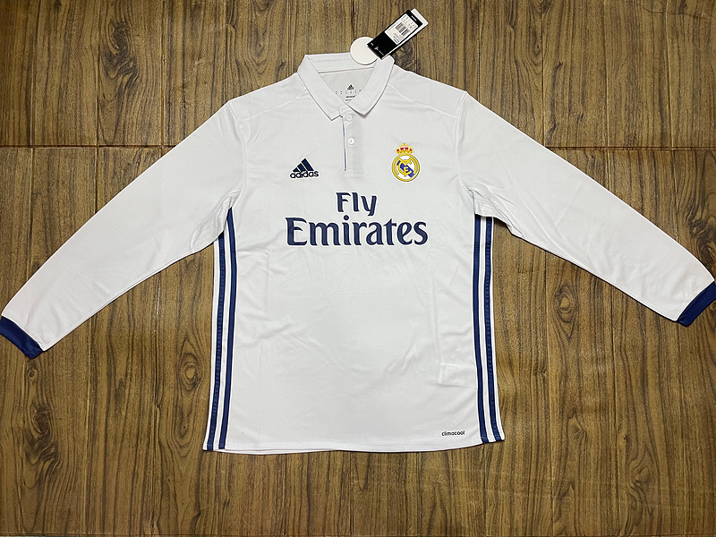  Retro 16/17 Real Madrid Home Long sleeve