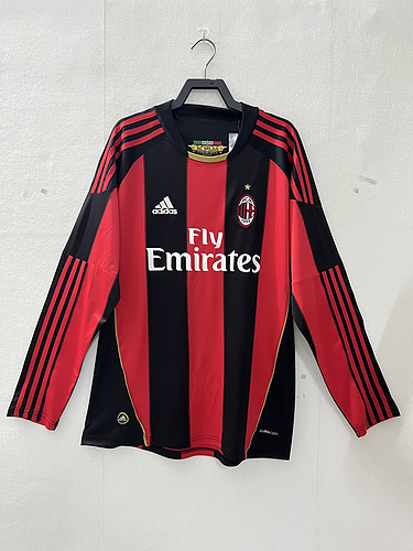 Retro 10/11 AC Milan Home Long Sleeve