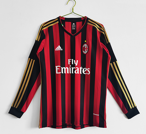 Retro 13/14 AC Milan Home Long Sleeve