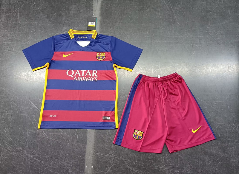 Retro kids kits 15/16 Barcelona Home