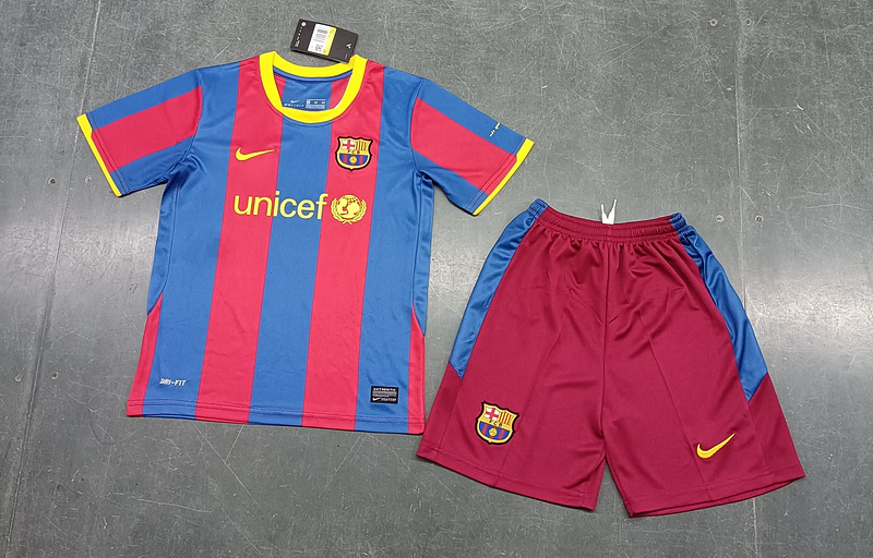 Retro kids kits 10/11 Barcelona Home