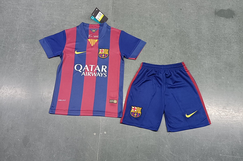 Retro kids kits 14/15 Barcelona Home