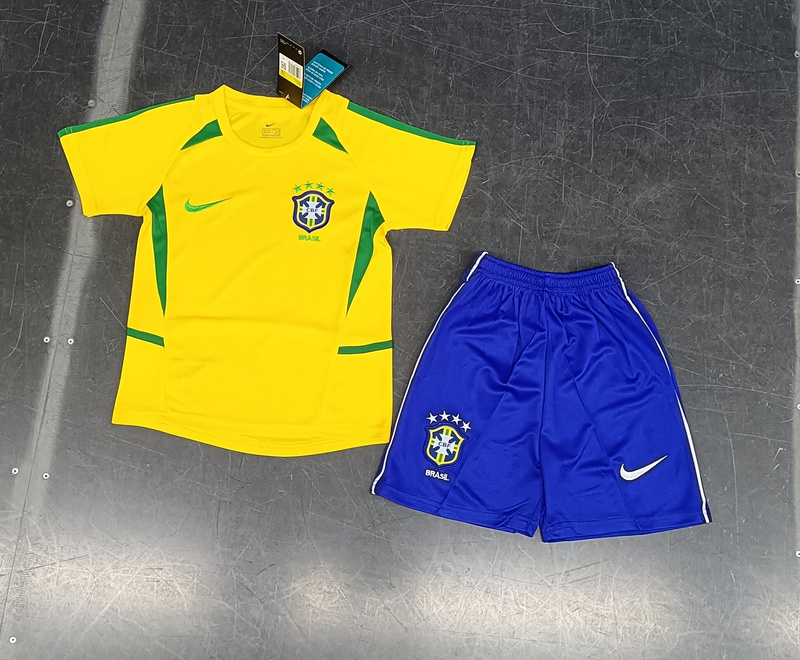  Retro kids kits 2002 Brazil Home