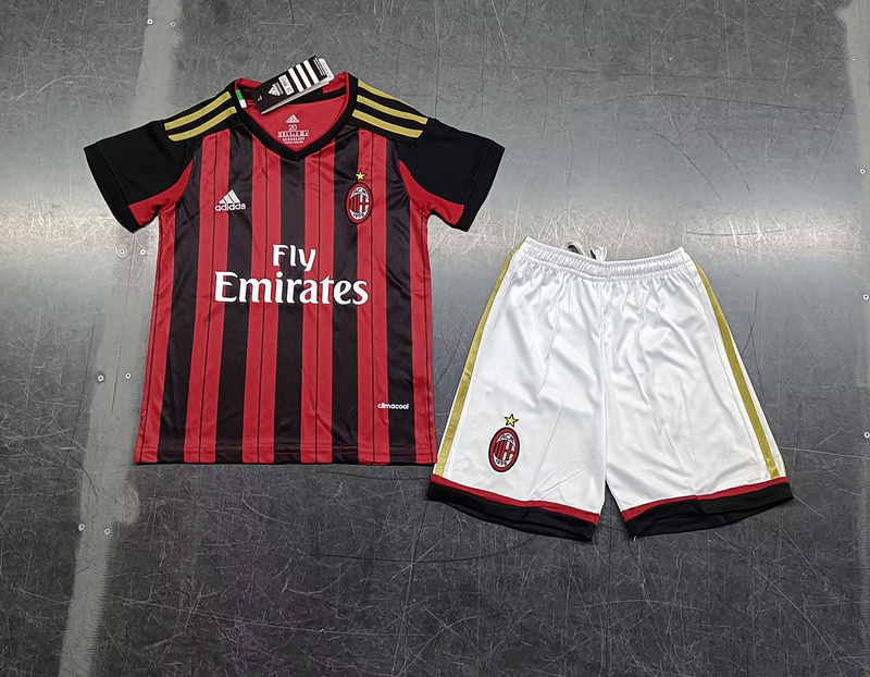  Retro Kids Kits 13/14 AC Milan Home  