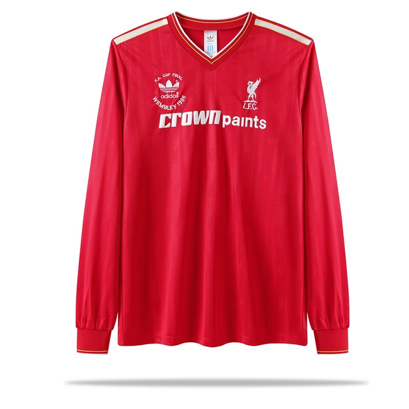  Retro 1985/86 Liverpool Home Long sleeve