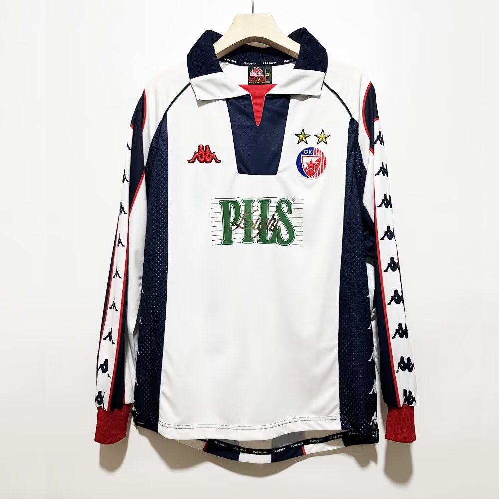 Retro 99/01 red star belgrade away long sleeve