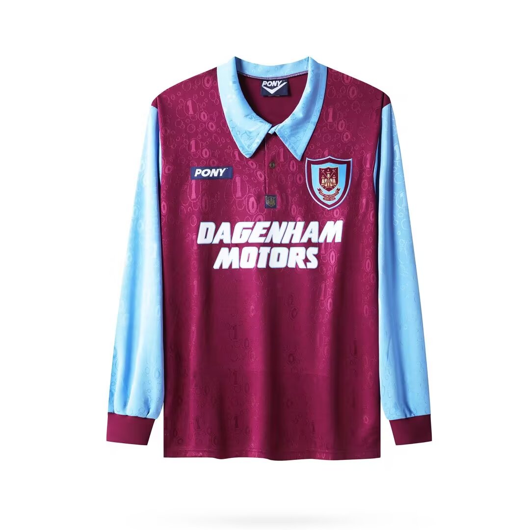  Retro 95/97 West Ham United home long sleeve