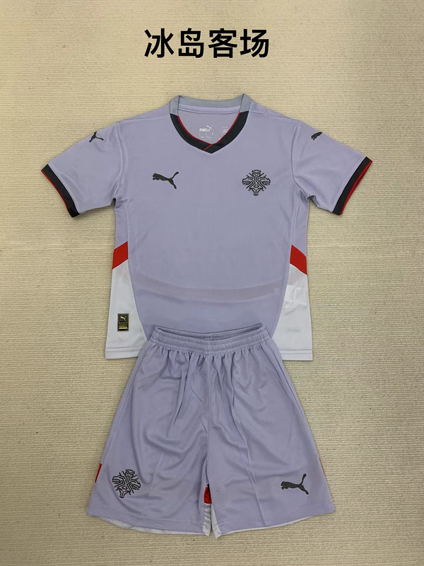 Kids kits 24/25 Icelan away