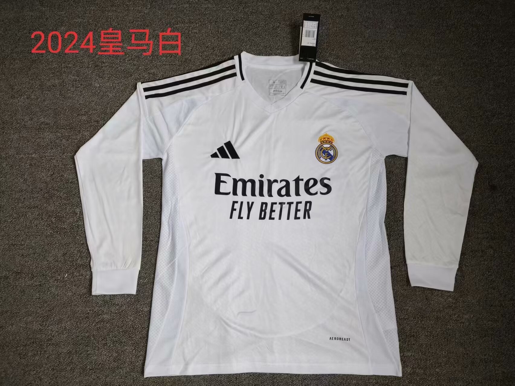 Fans Verison 24/25 Real Madrid home long sleeve