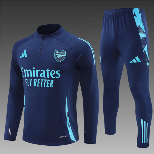 24/25 Arsenal royal blue half zip Tracksuit