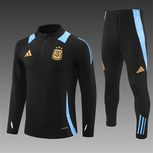 24/25 Argentina black half zip Tracksuit