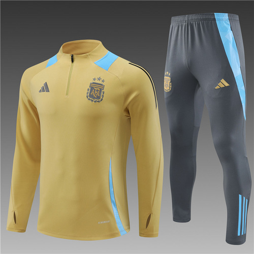 24/25 Argentina golden half zip Tracksuit 