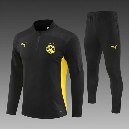 24/25 Dortmund black half zip Tracksuit 