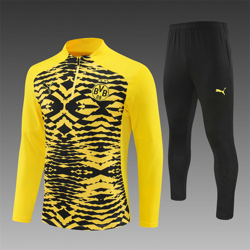 24/25 Dortmund yellow Camouflage half zip Tracksuit 