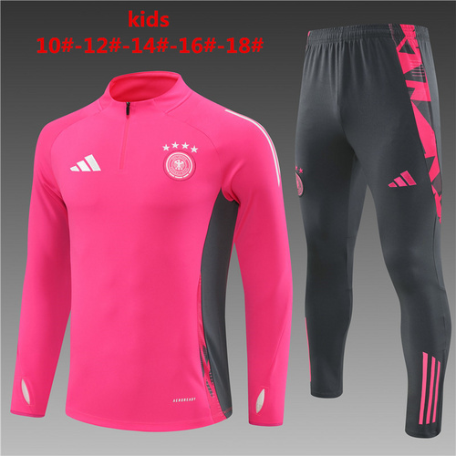 24/25 Germany pink kid half zip Tracksuit