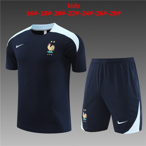 24/25 France royal blue Kid Training Kits