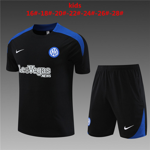 24/25 Inter Milan black Kid Training Kits