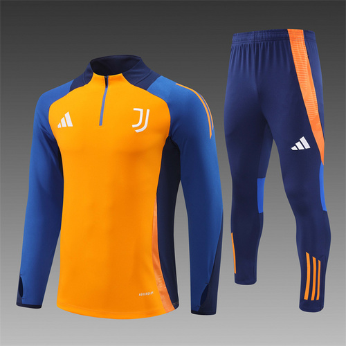 24/25 Juventus Orange yellow half zip Tracksuit