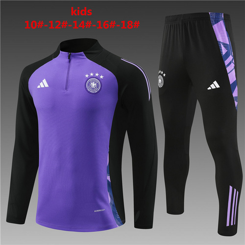 24/25 Germany purple kid half zip Tracksuit