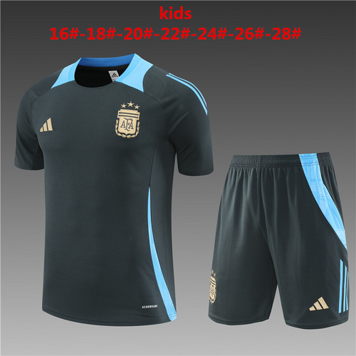 24/25  Argentina dark gray kid Training Kits