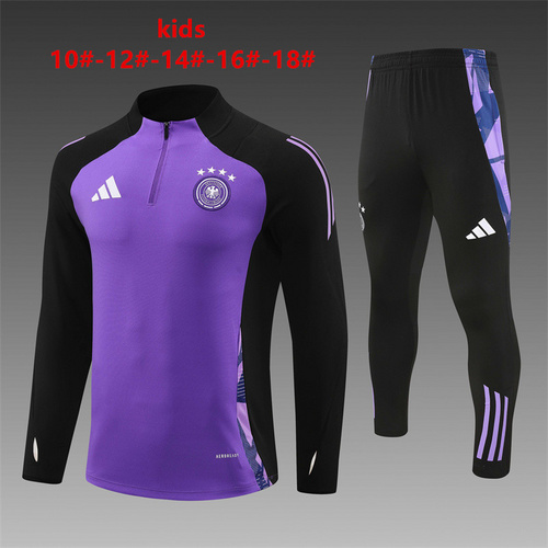 24/25 Germany purple kid half zip Tracksuit