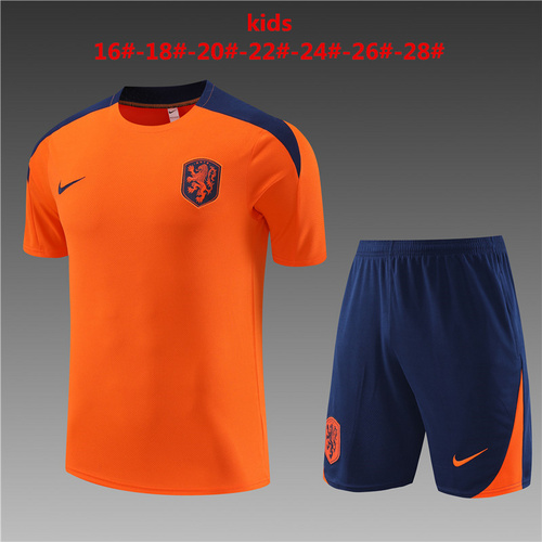 24/25 Netherlands orange Kid Training Kits