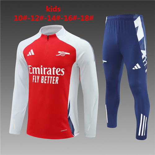 24/25 Arsenal red half zip kid Tracksuit