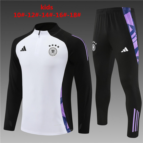 24/25 Germany white kid half zip Tracksuit