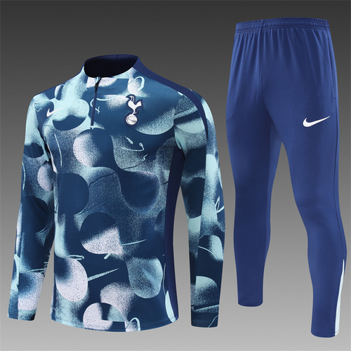 24/25 Tottenham royal blue half zip Tracksuit Camouflage