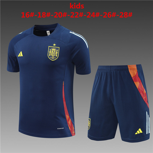 24/25 Spain royal blue Kid Training Kits