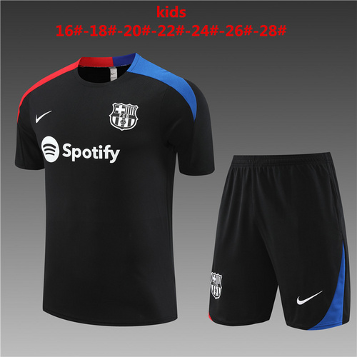 24/25 Barcelona black Kid Training Kits