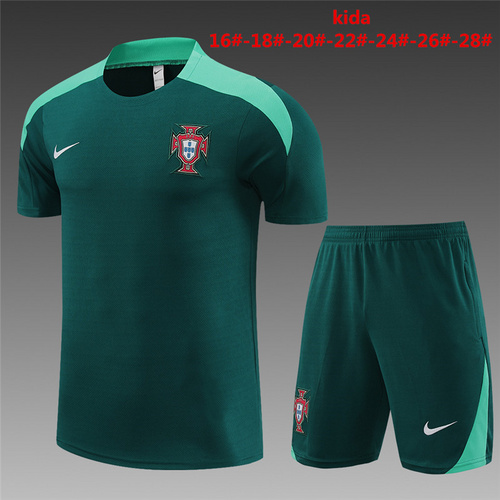 24/25 Portugal green Kid Training Kits