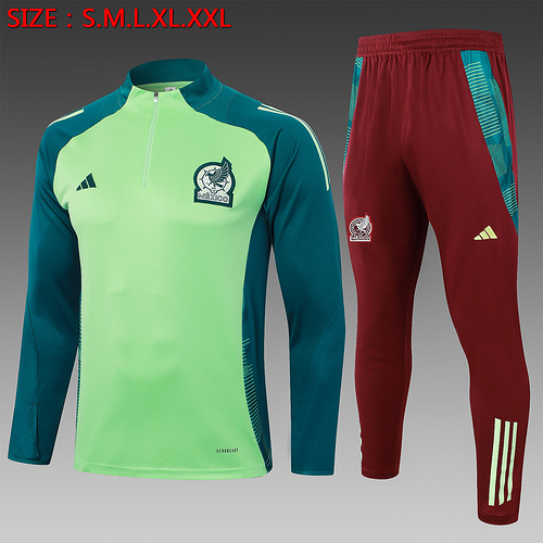 24∕25 Mexico green half zip Tracksuit