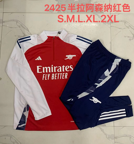 24/25 Arsenal red half zip Tracksuit