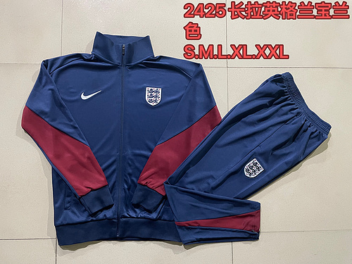 24/25 England royal blue Jacket Sets