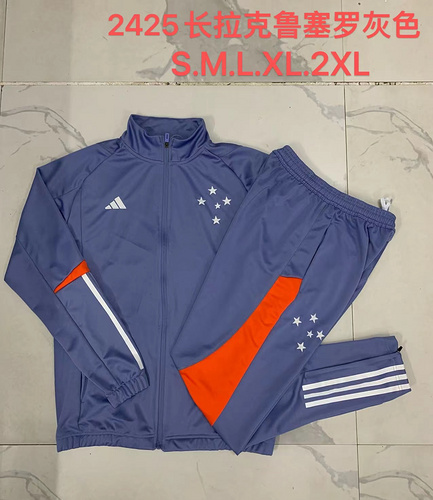 24/25 Cruzeiro grey Jacket Sets