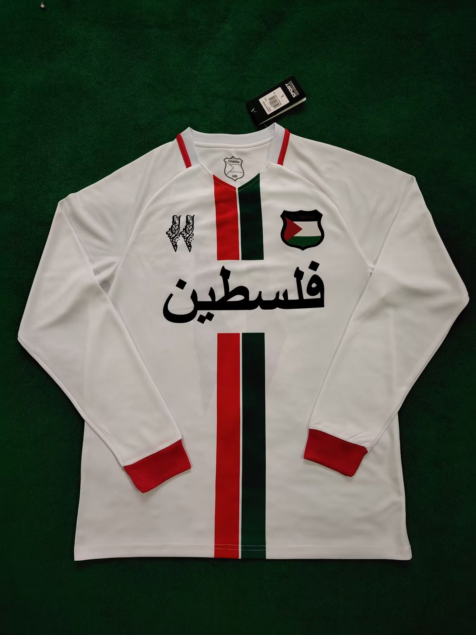 Fans Version 24/25 Palestine white long sleeve