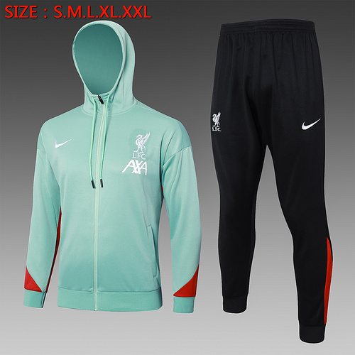 24/25 Liverpool hooded jacket sets Bean green