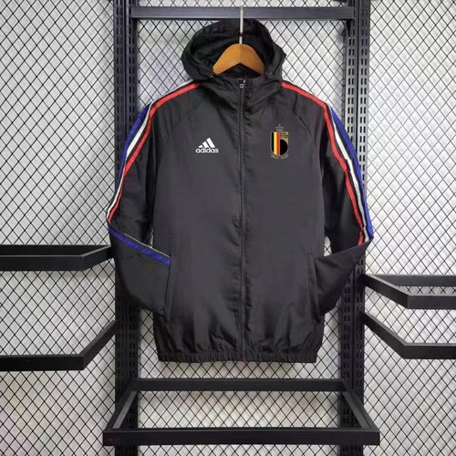 24/25 Belgium black Windbreaker